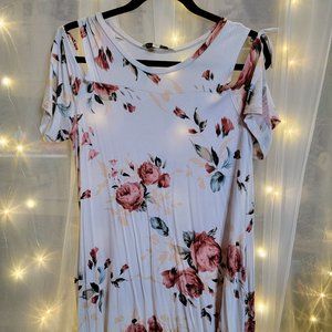 NWOT Nana Macs Boutique The Comeback Cold Shoulder Dress Size Large
